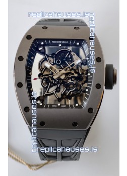 Richard Mille RM055 FREE SPRUNG MVMNT Grey Ceramic Case Super Clone Watch 