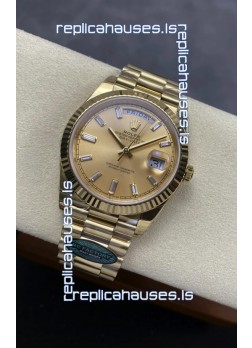 Rolex Day Date 228238 Yellow Gold in Gold Dial Super Clone Watch 