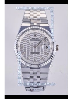 Rolex Land-Dweller 127336 Steel Honeycomb Dial 40MM Super Clone Watch 