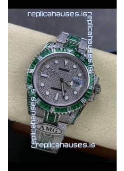 Rolex Submariner 116610 Iced Out Edition 7 Swiss Replica Watch 