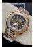 Patek Philippe Nautilus 5980/R Chronograph Rose Gold on 904L Steel Case in Brown Dial - 1:1 Mirror Replica